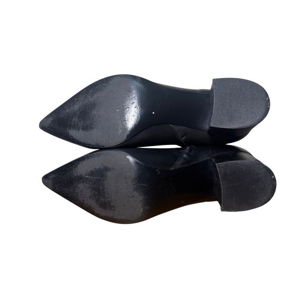 Marc Fisher Jarli Leather Block Heel Boots 8.5 - Picture 8 of 8